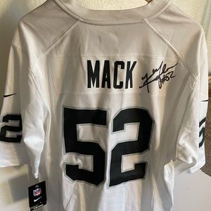 Signed Khalil Mack Nike NFL Raiders Jersey